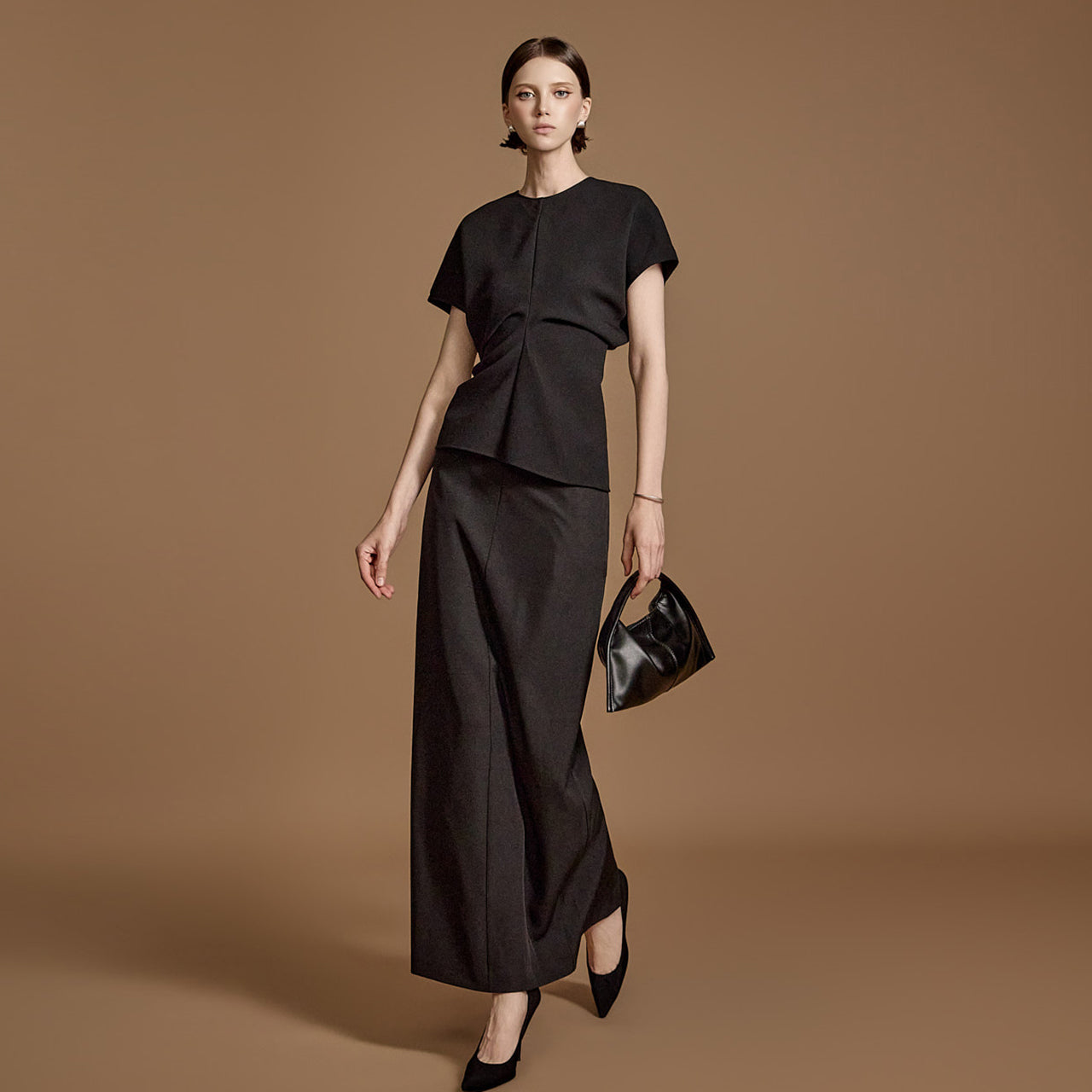 B3010 ピンタックブラウス