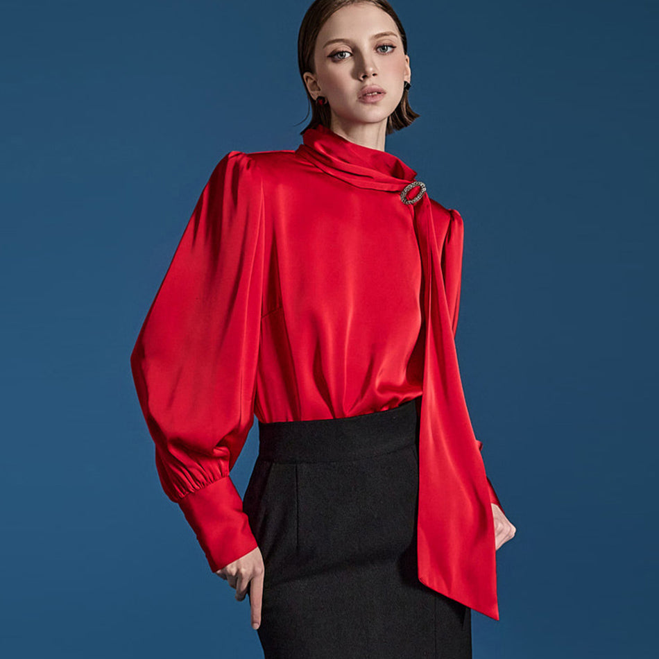 B2903 立方围巾衬衫