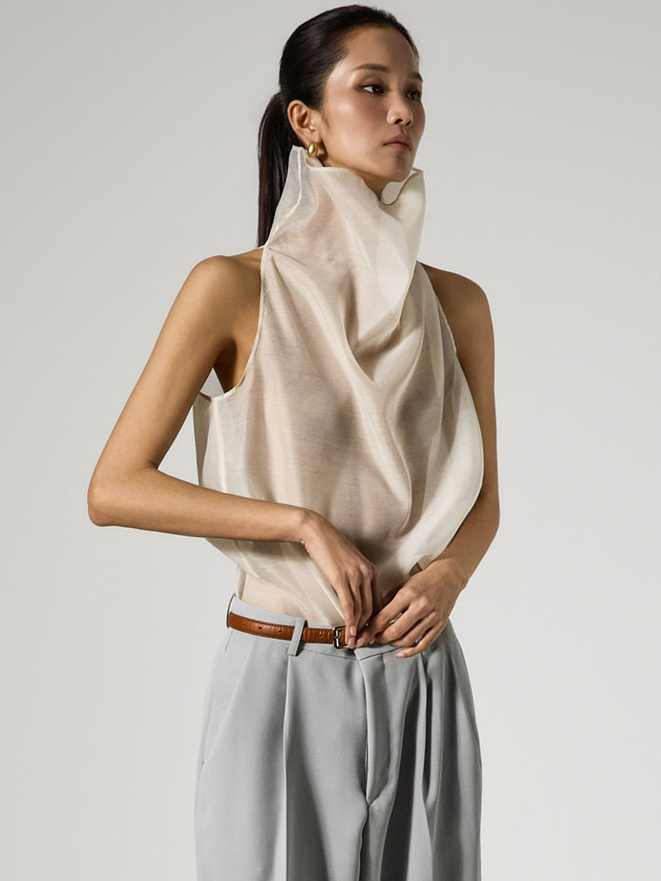 B9205 Organza Blouse