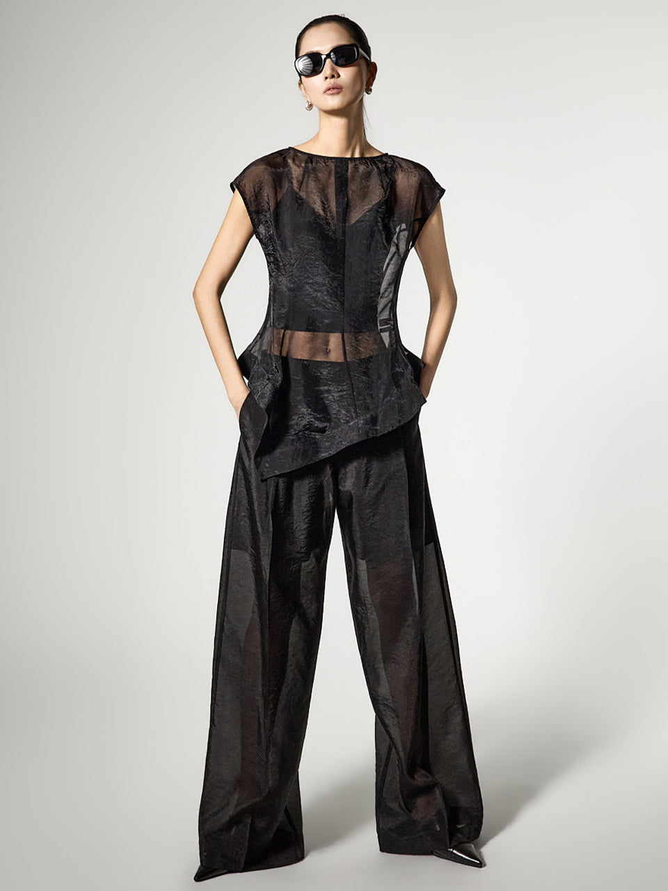 TP2376 Blouse and Slacks Set