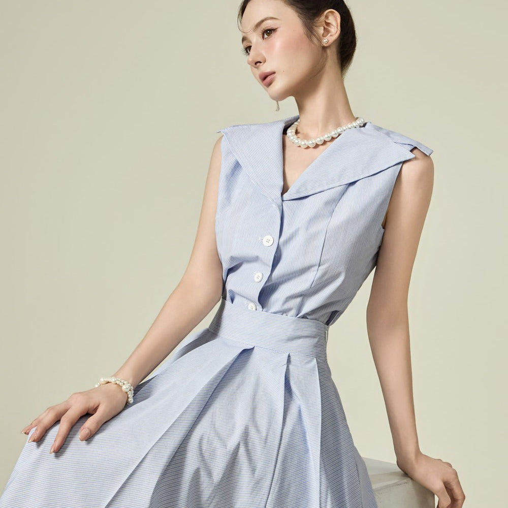 B3215 Sailor Collar Blouse