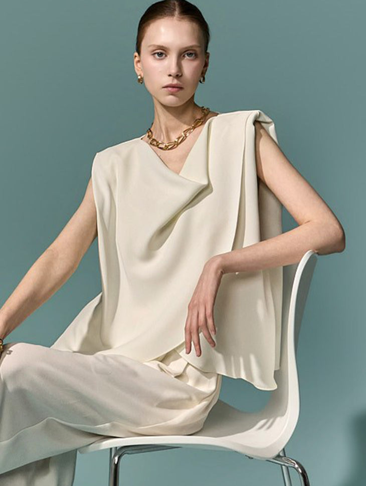 B3226 Drape Wrap Blouse