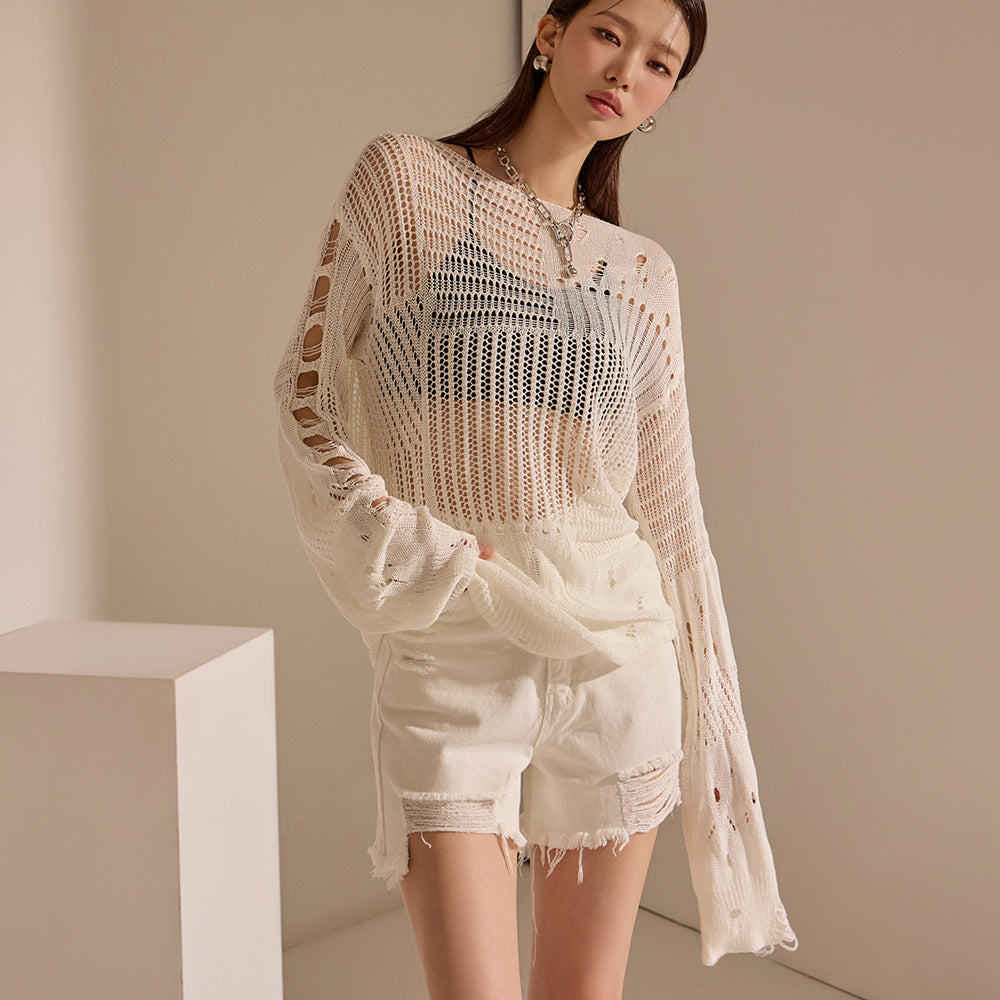 E3099 ダメージメッシュニット