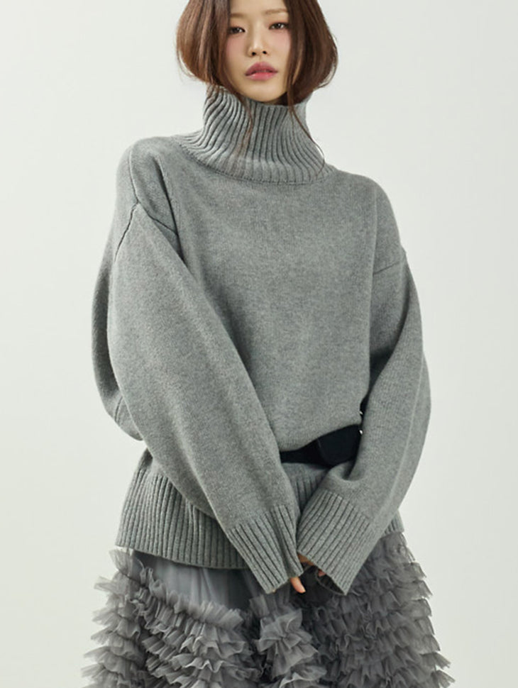 E4065 Turtleneck Wool Knit