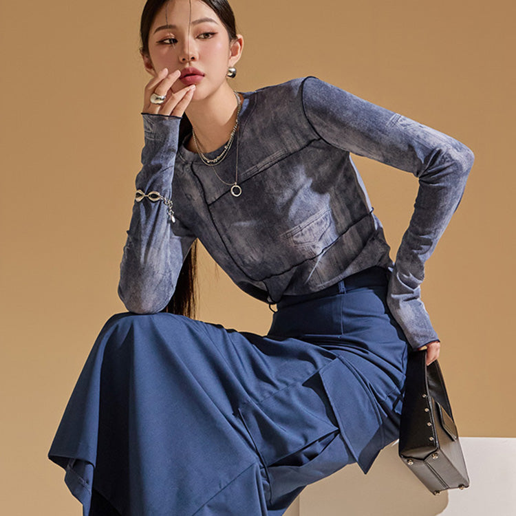 E3103 プリントシアートップ