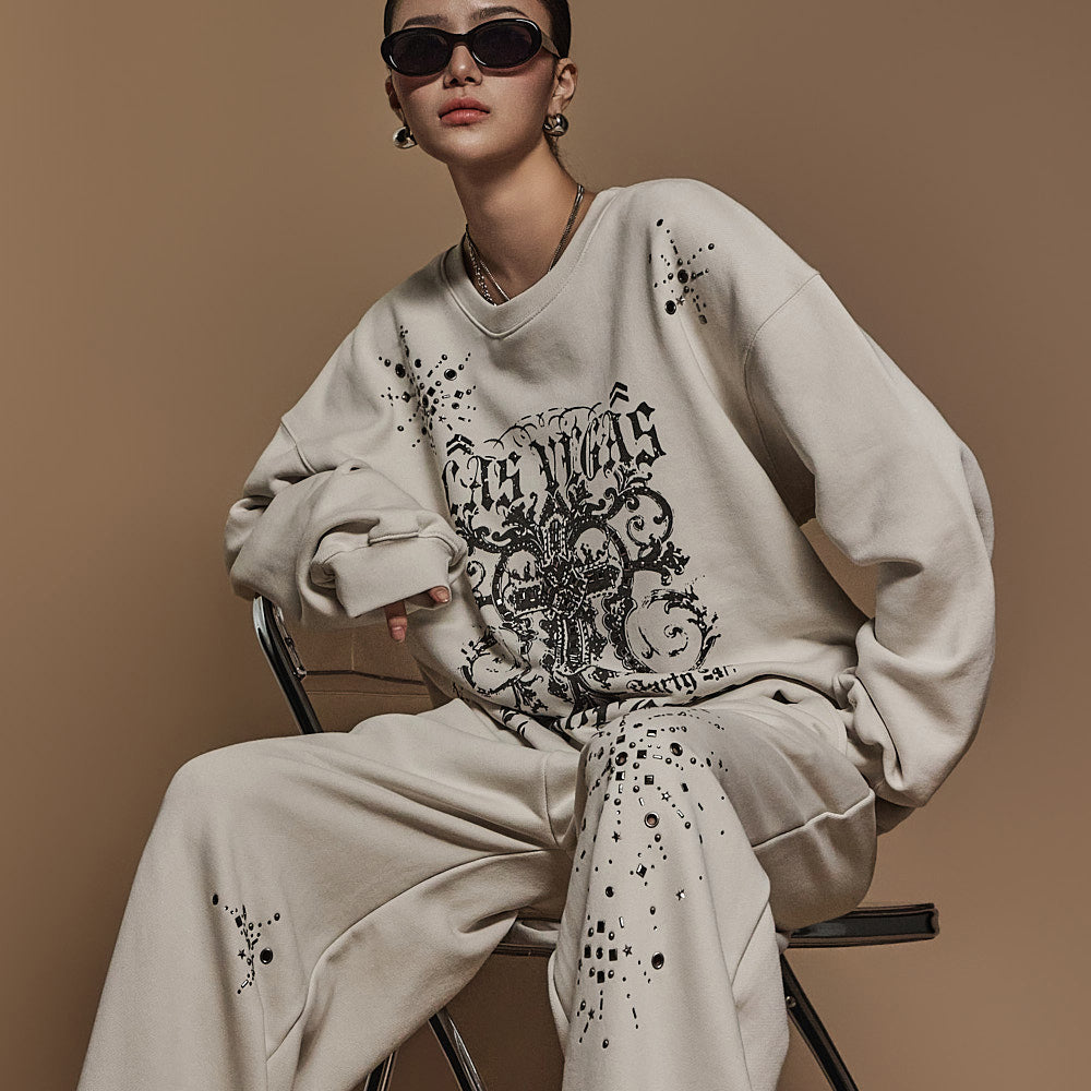 E3592 Cubic Eyelet Sweatshirt