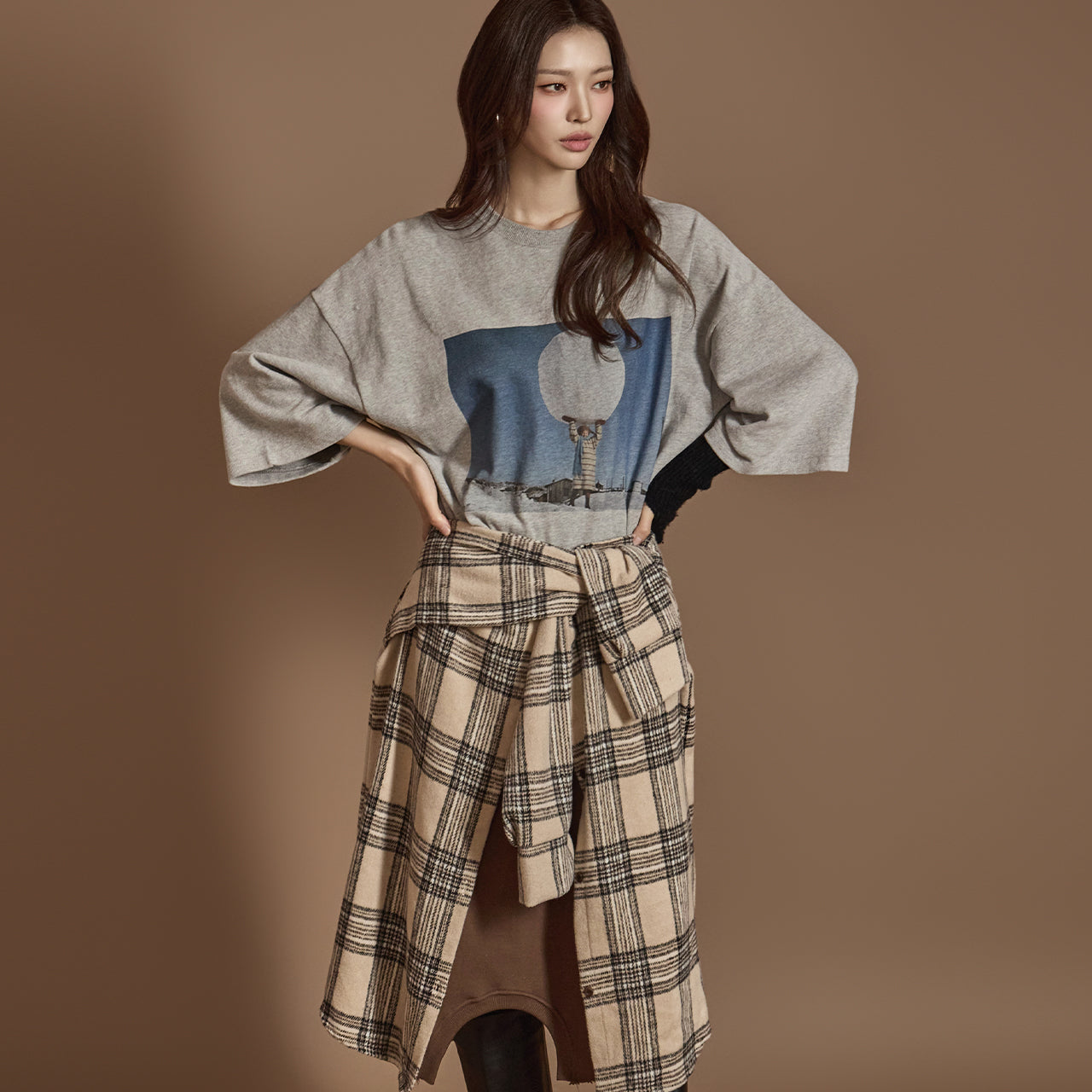 E3627 プリントTシャツ