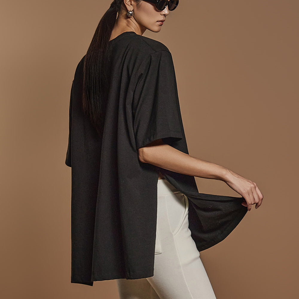 E3630 羊毛衬里垫肩上衣