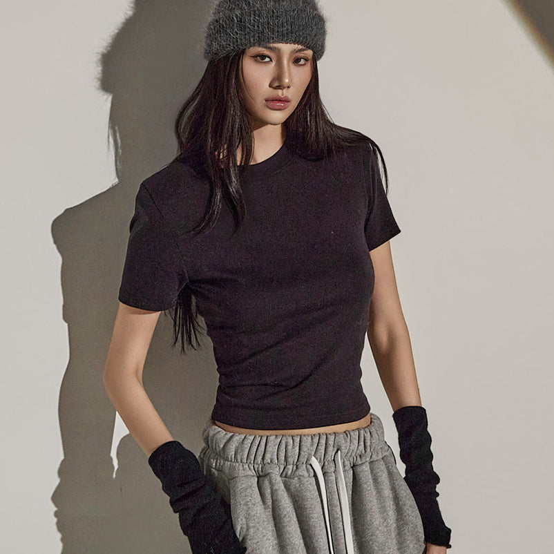 E3674 ベーシック 半袖トップ