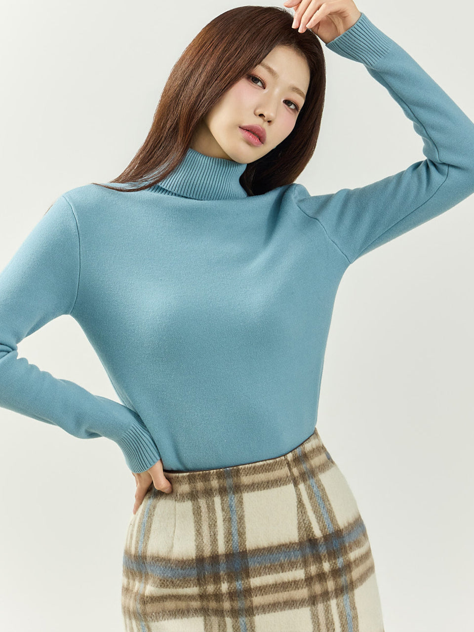 E4079 Turtleneck Fleece Top