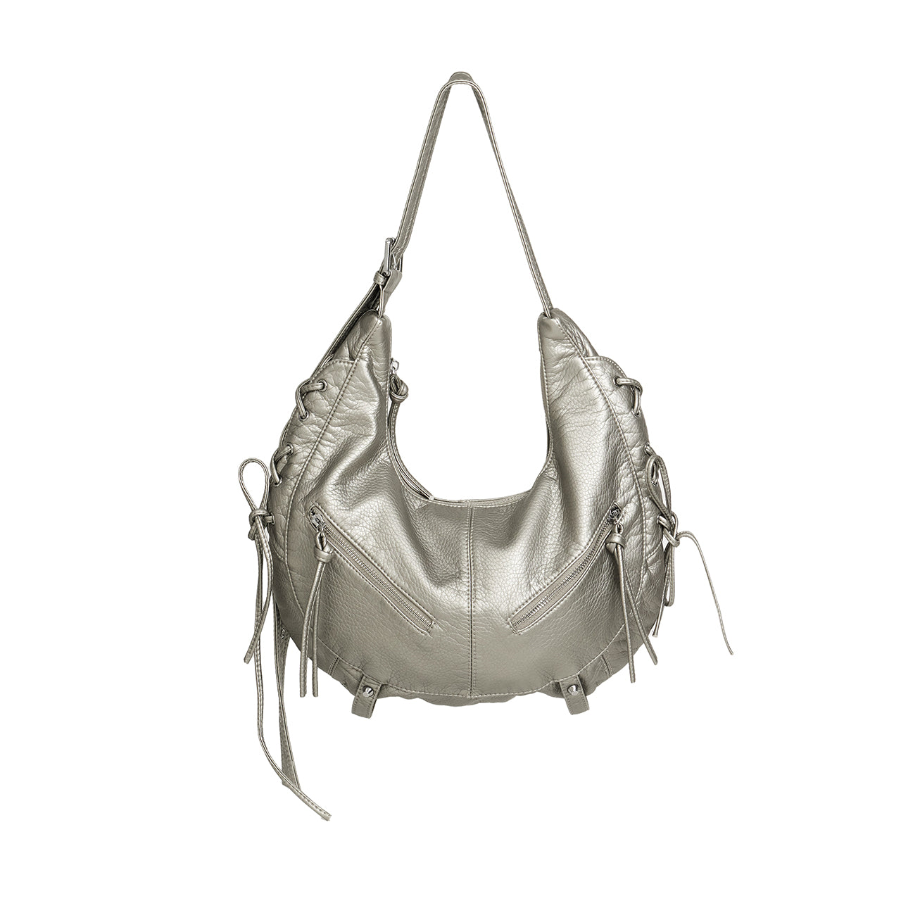 A-1671 皮革孔眼单肩包