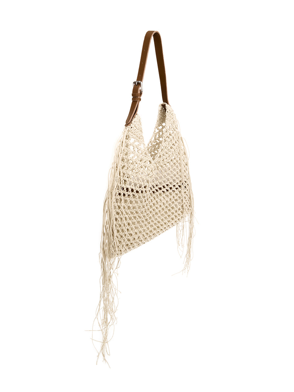 A-1735 Leather Net Shoulder bag