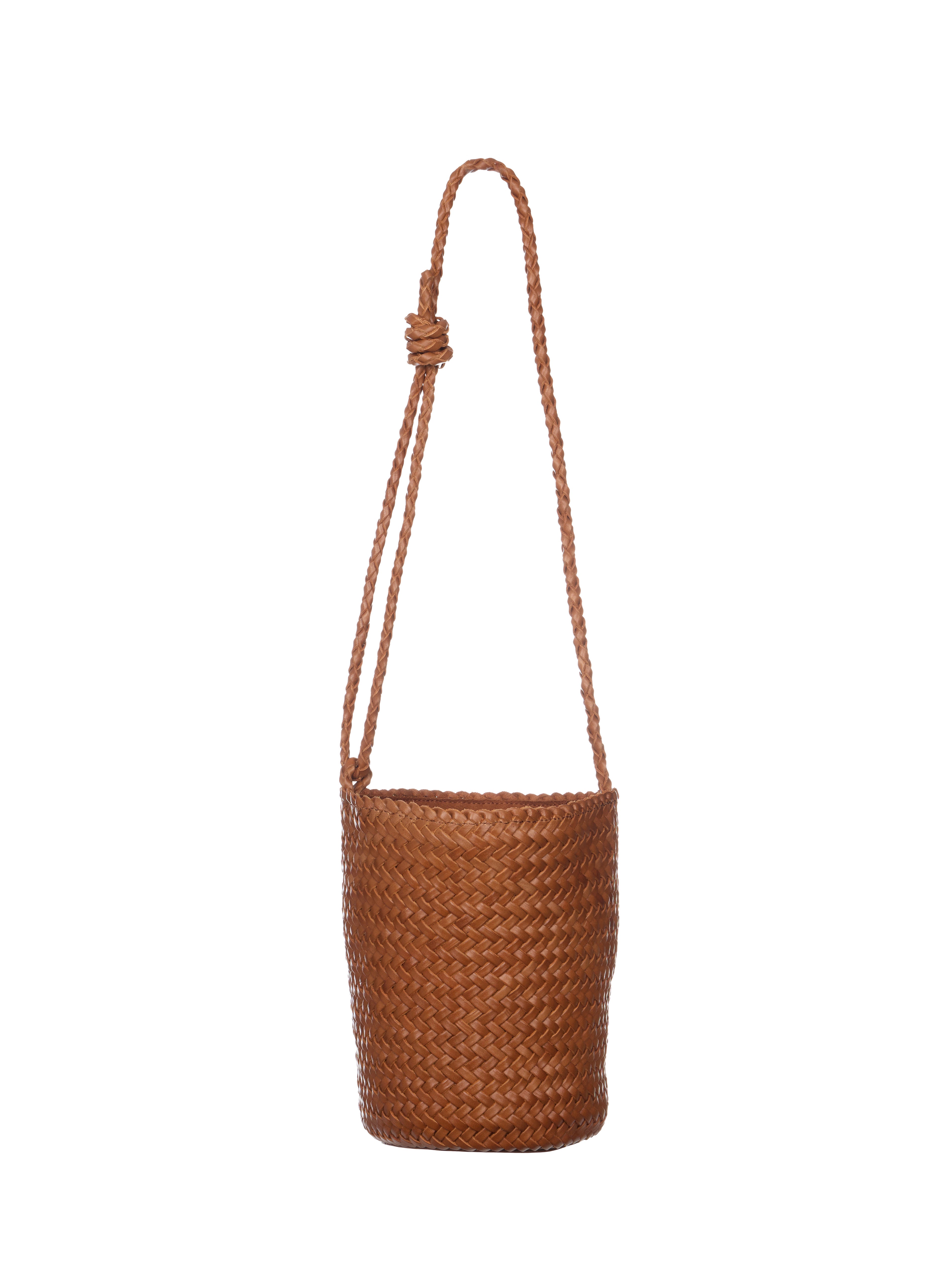 A-1743 Leather Weaving Crossbag