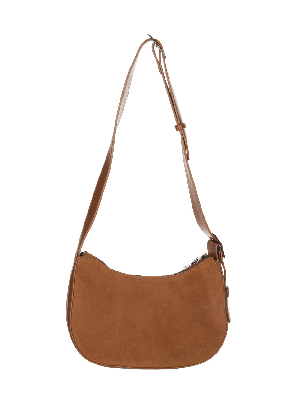 A-1761 Suede Round Shoulder Bag
