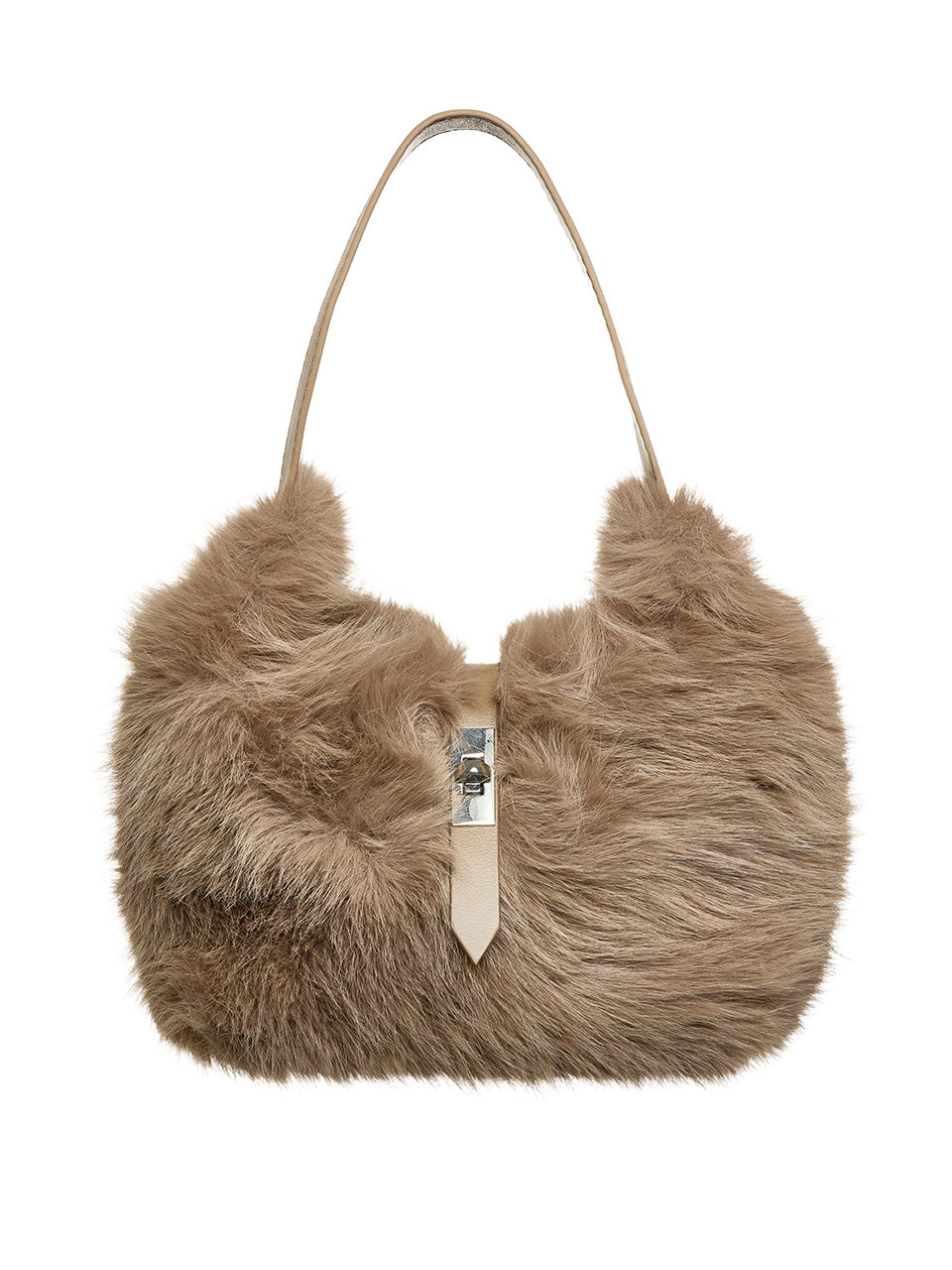 A-1824 Fur Hobo Bag