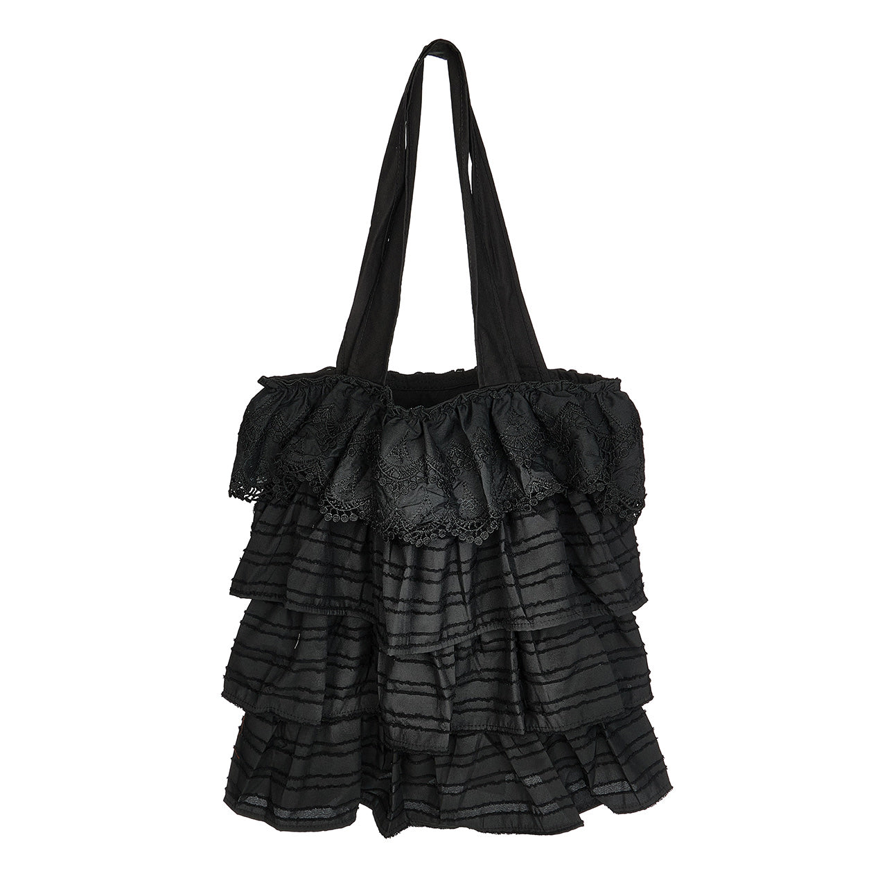 A-1835 Frill Tiered Shoulder Bag