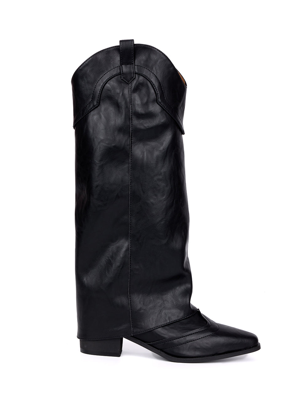 AR-3354 ウエスタンフォールドオーバーミドルブーツ