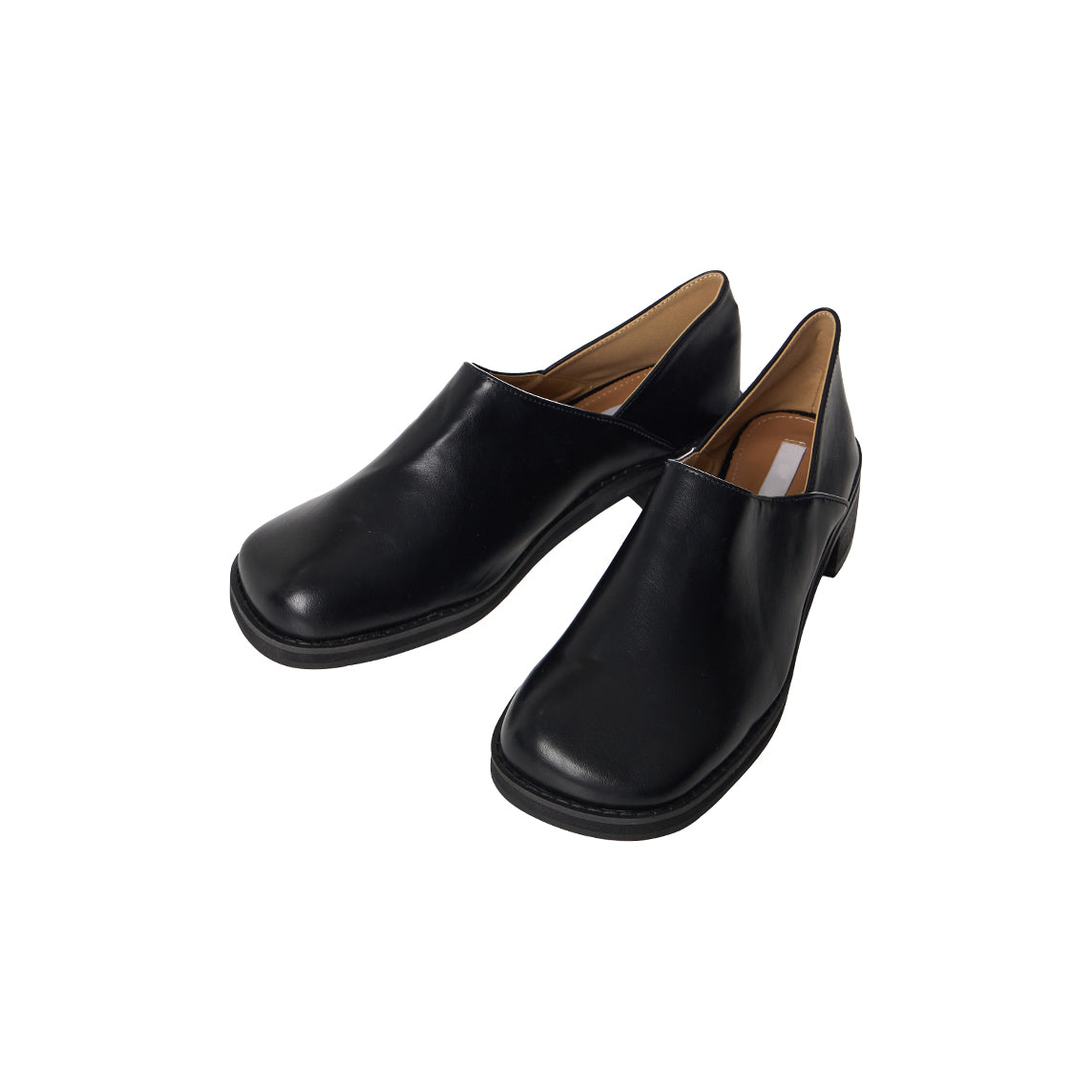AR-3612 Square Leather Flat Loafers