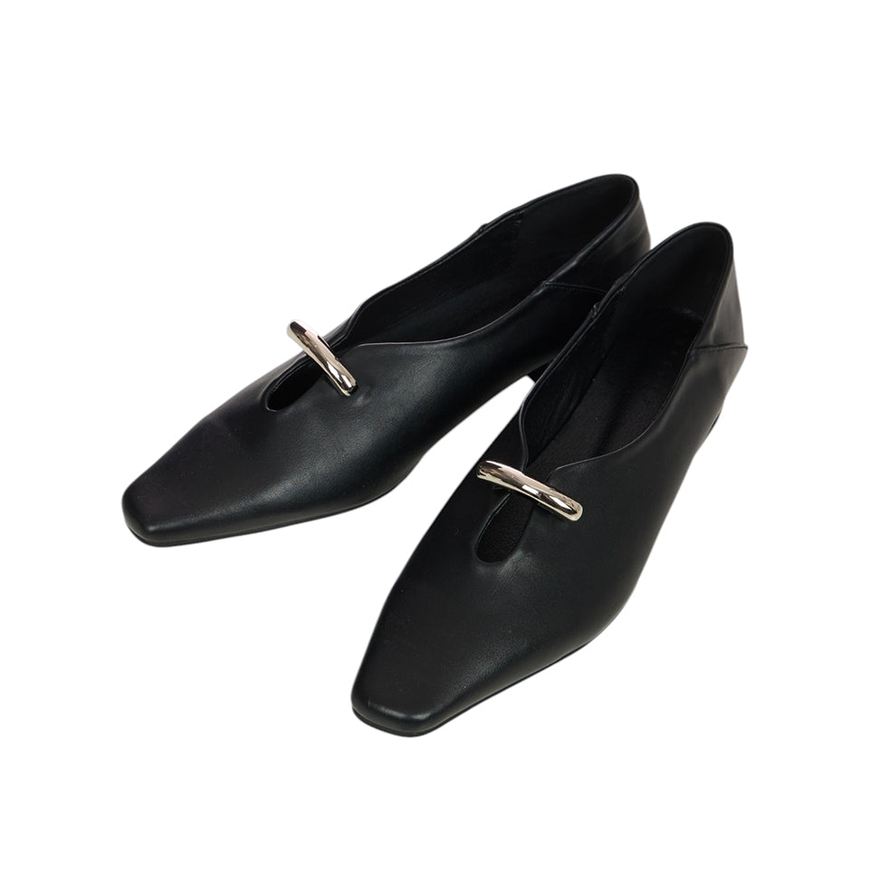 AR-3620 Metal Two-Way Flat Loafers