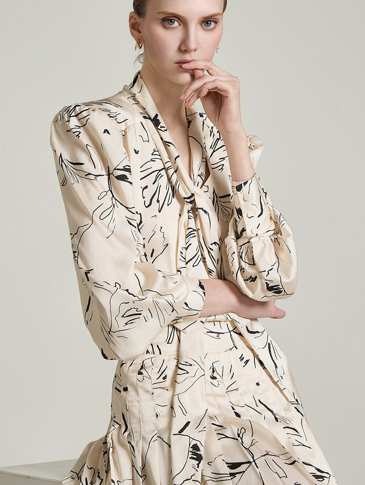 B3041 スカーフブラウス