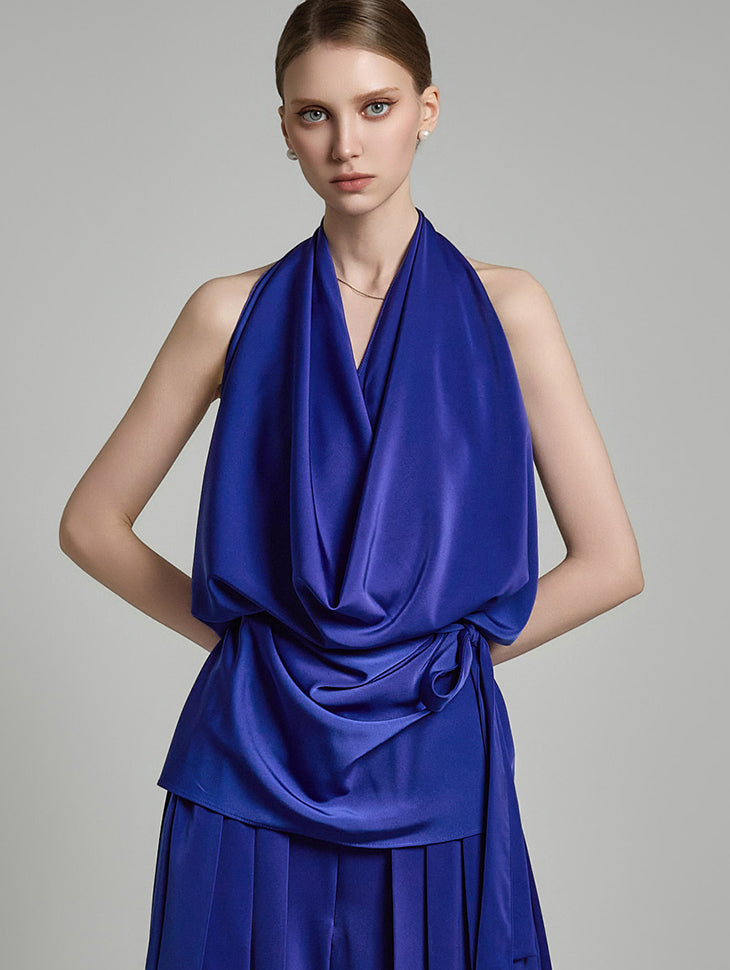 B3055 Sleeveless Blouse with Strap