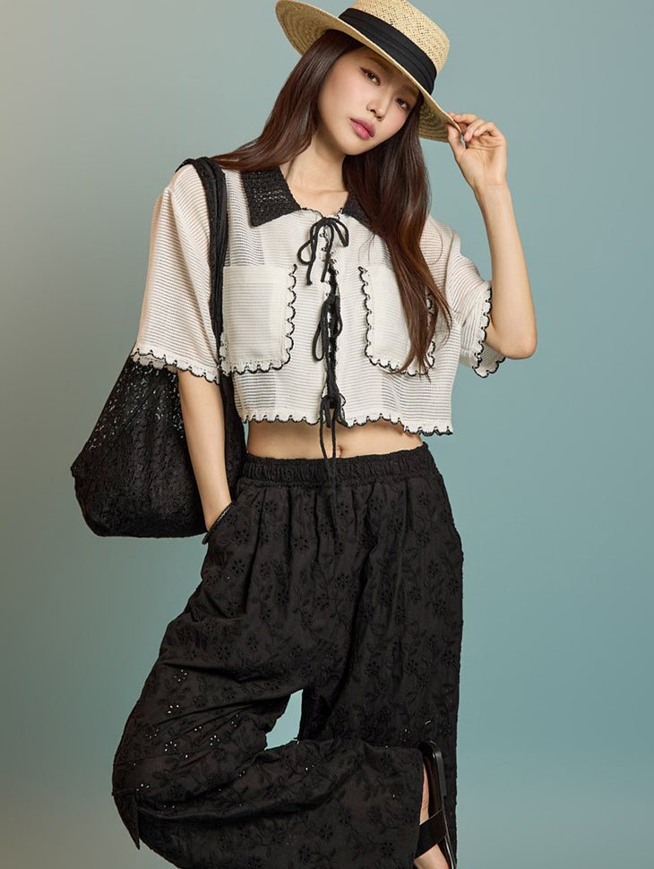 B3080 蝴蝶结衬衫