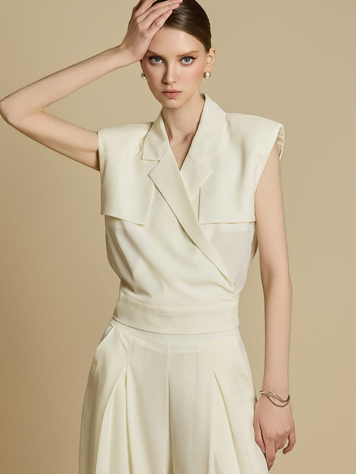 B3084 领无袖上衣