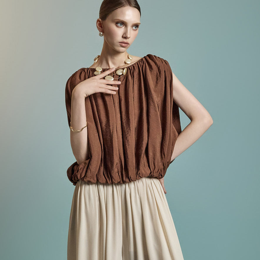 B3127 Wrinkled Blouse