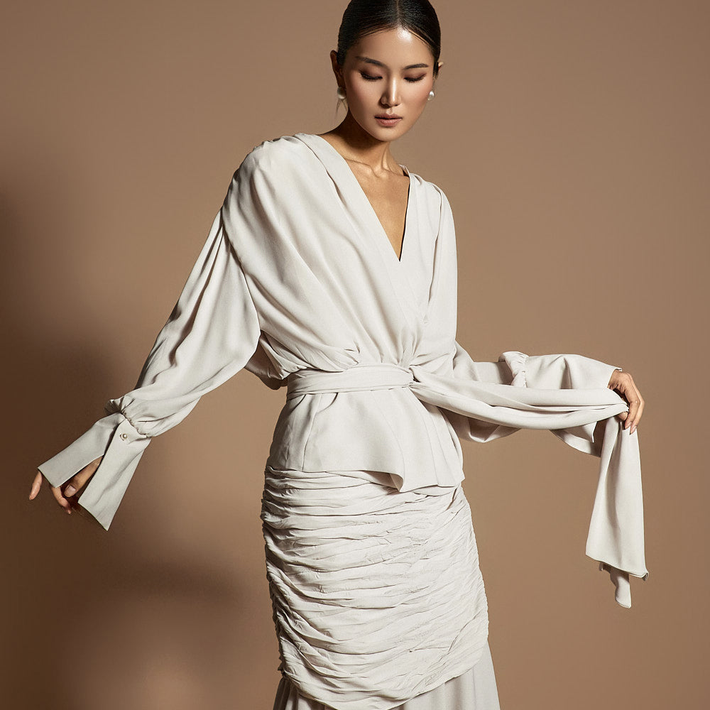 B3133 Blouse with Strap