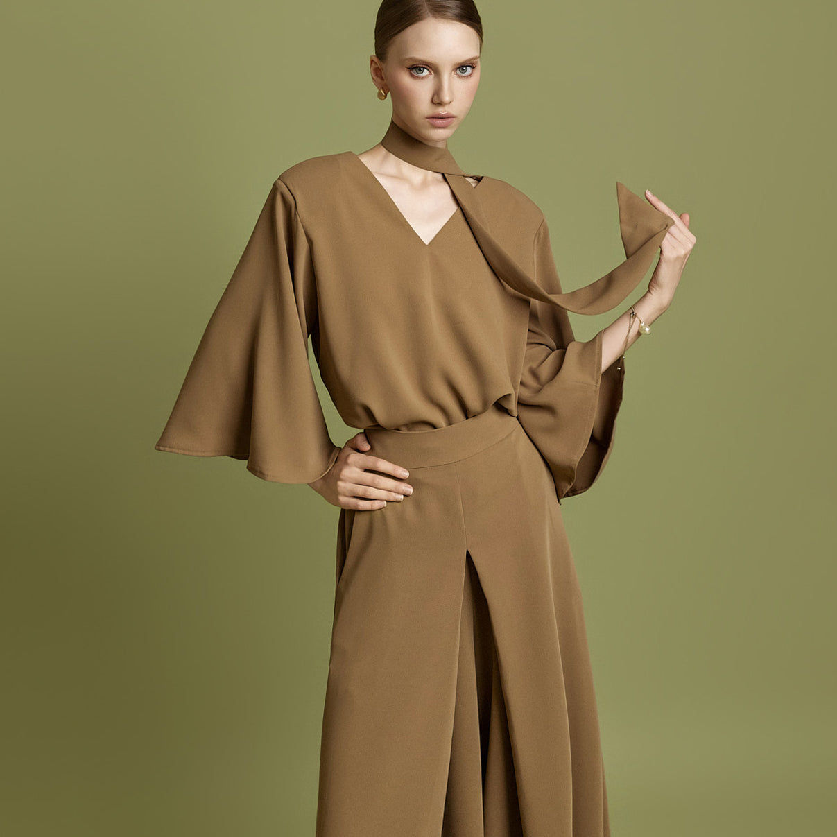 B3138 Blouse with Strap