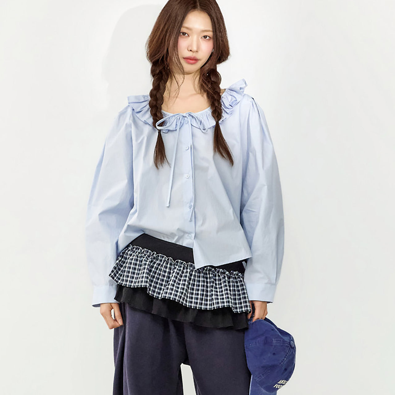 B3164 Ruffled Blouse
