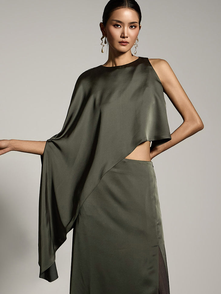 B9197 アシンメトリーブラウス