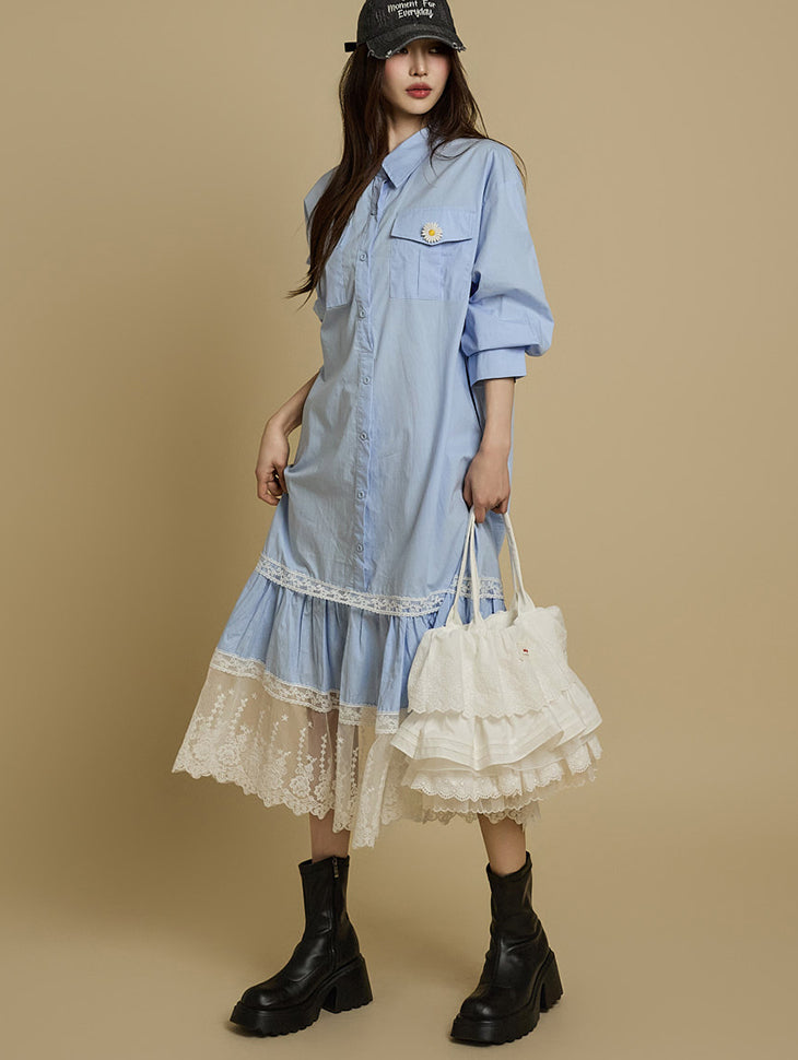 D5219 レースドレス