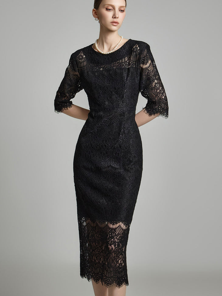 D5224 蕾丝连衣裙