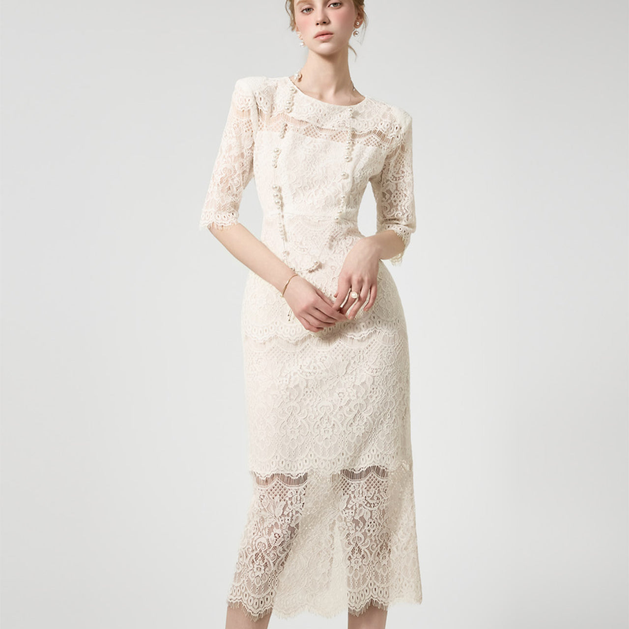 D5224 蕾丝连衣裙