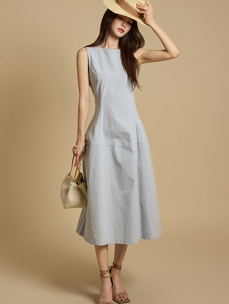 D5259 亚麻连衣裙