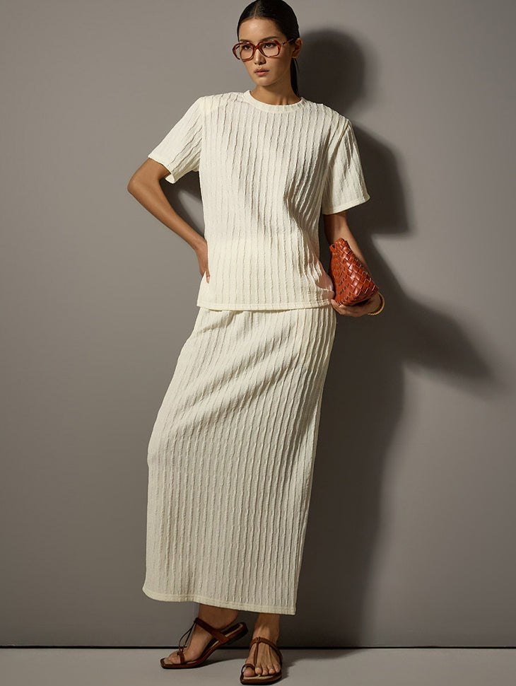 D5265 Knit Two Piece Set