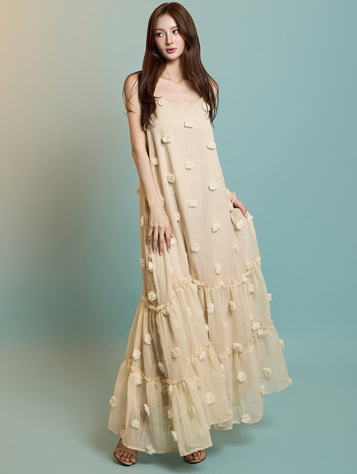 D5285 Rose Chiffon Dress