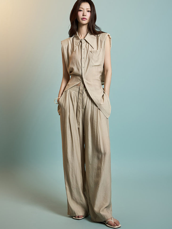 D5293 シアサッカー ツーピースセット