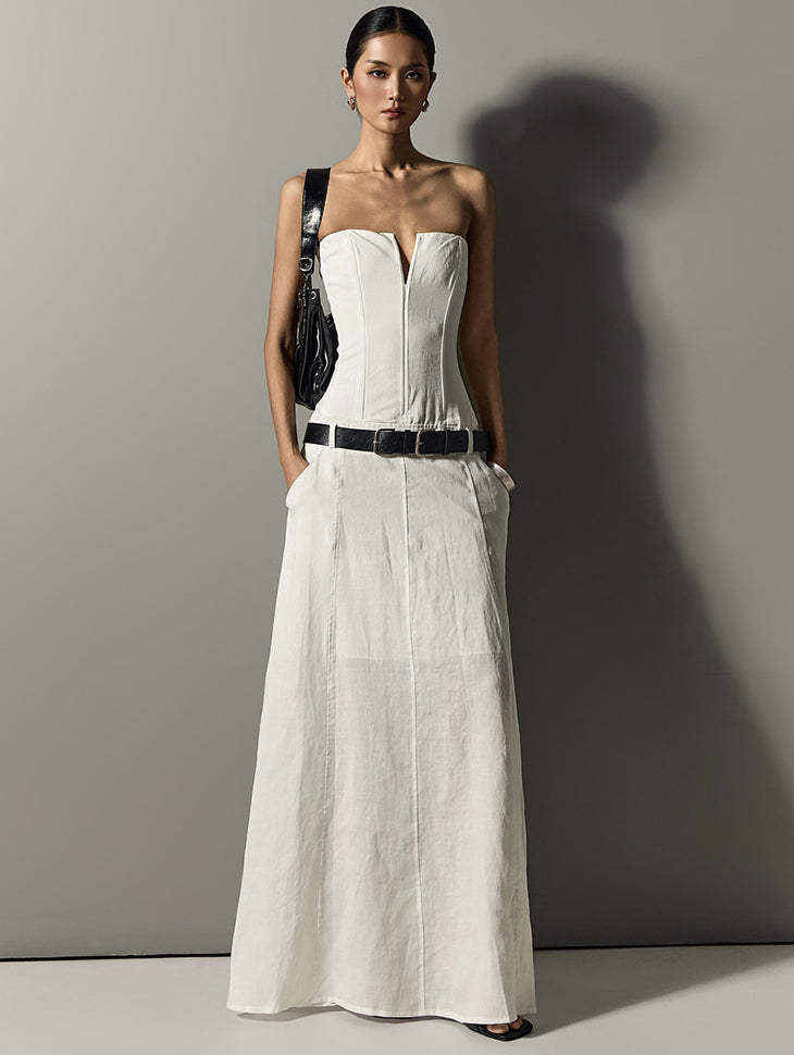 D5299 紧身胸衣长裙