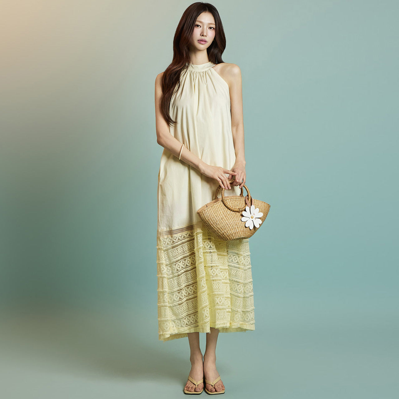 D5311 挂脖连衣裙