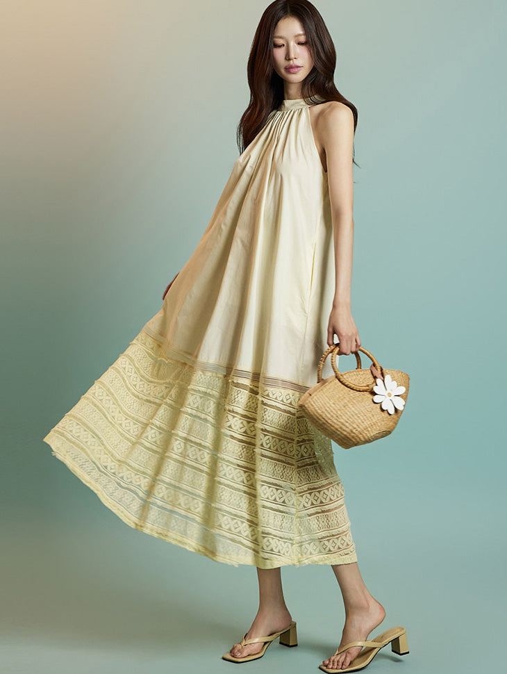 D5311 ホルターネックドレス