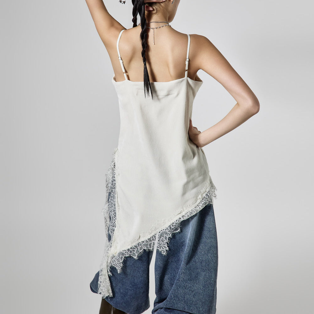 D5452 Lace Slip Dress