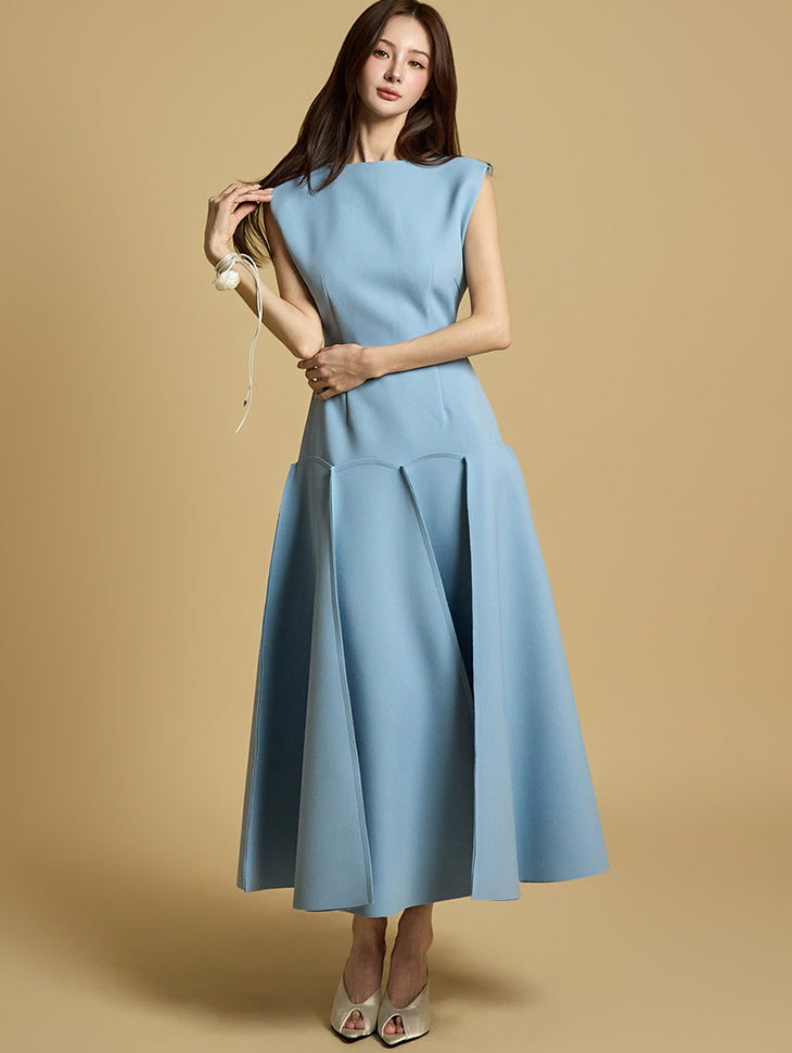 D9534 喇叭连衣裙