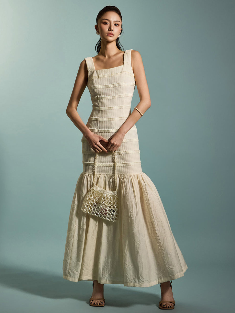 D9540 褶皱连衣裙