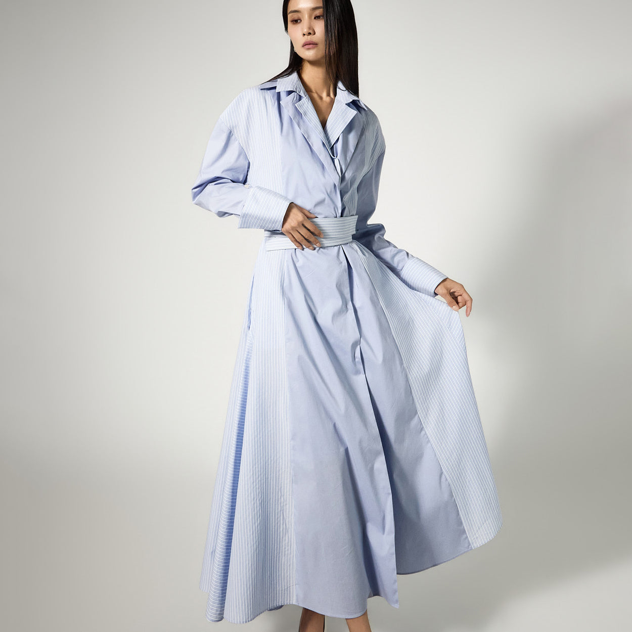 D9589 喇叭连衣裙