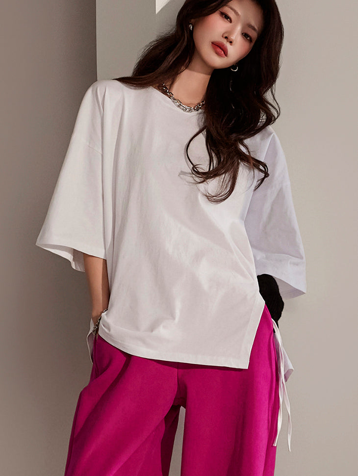 E3247 不对称吊带上衣