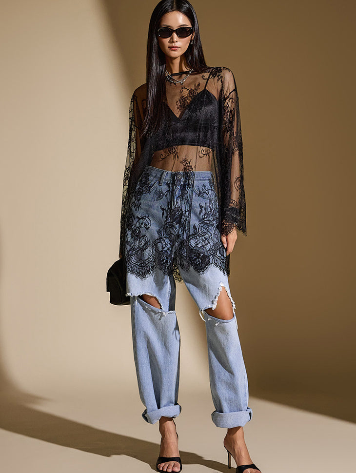 E3509 フラワーシアートップ