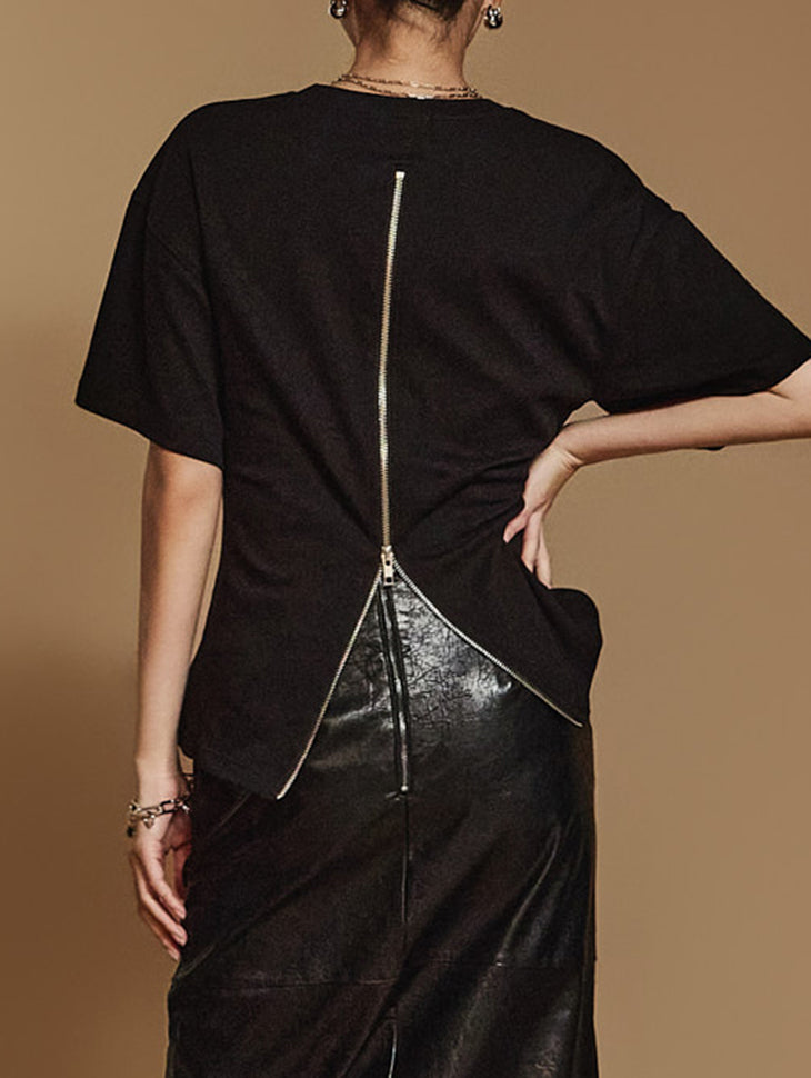 E3549 后拉链上衣