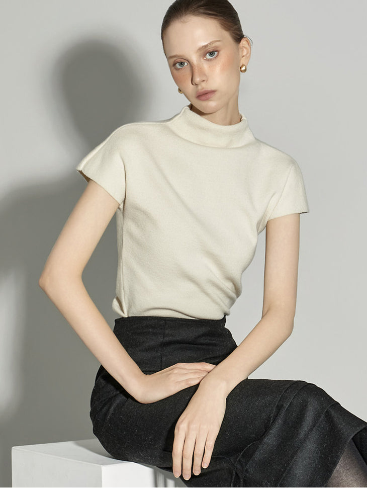 E3657 Mock Neck Knit